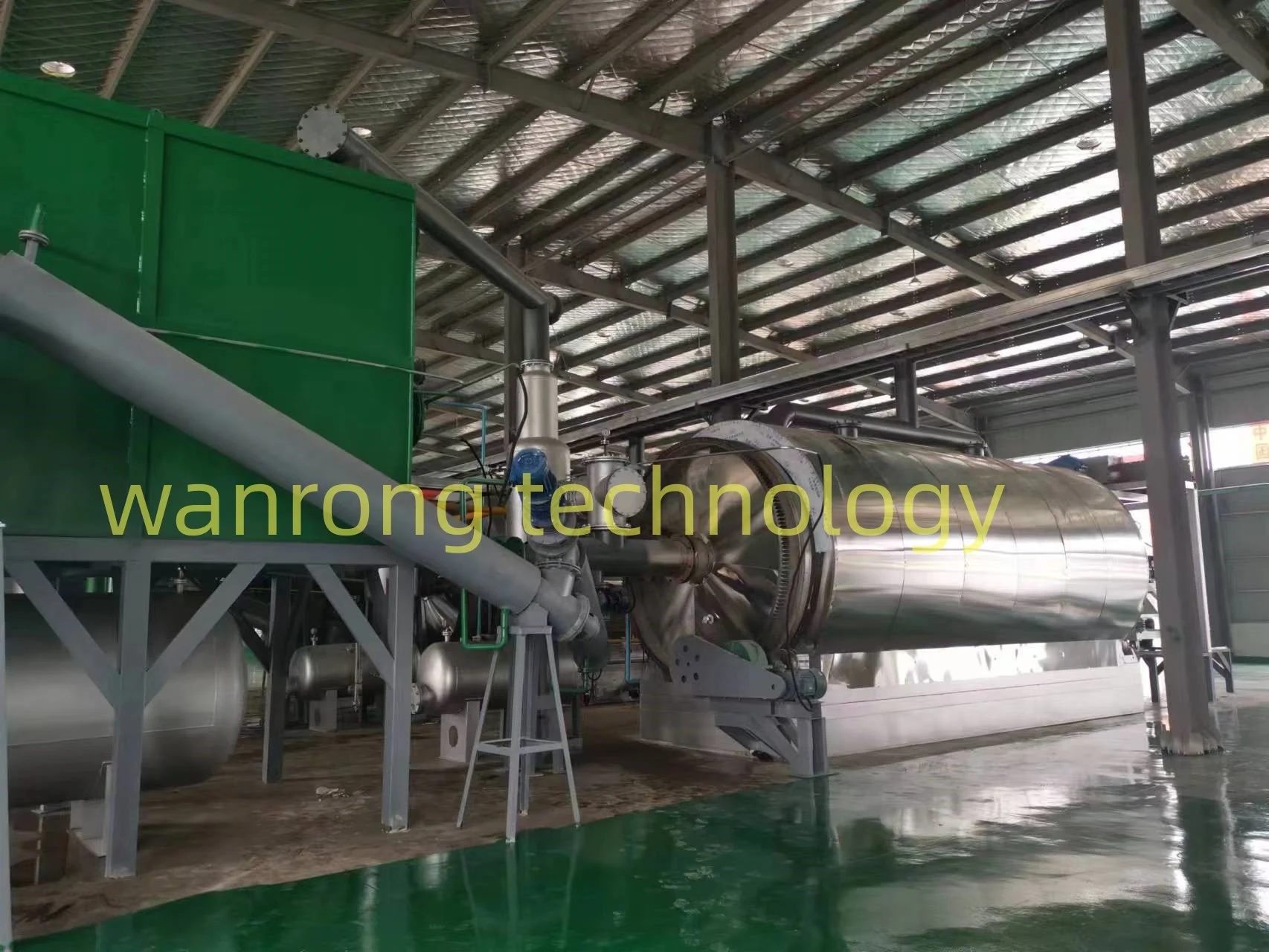 Eco-friendly semi-continuous waste tire/rubber/plastic pyrolysis gasoline diesel machine