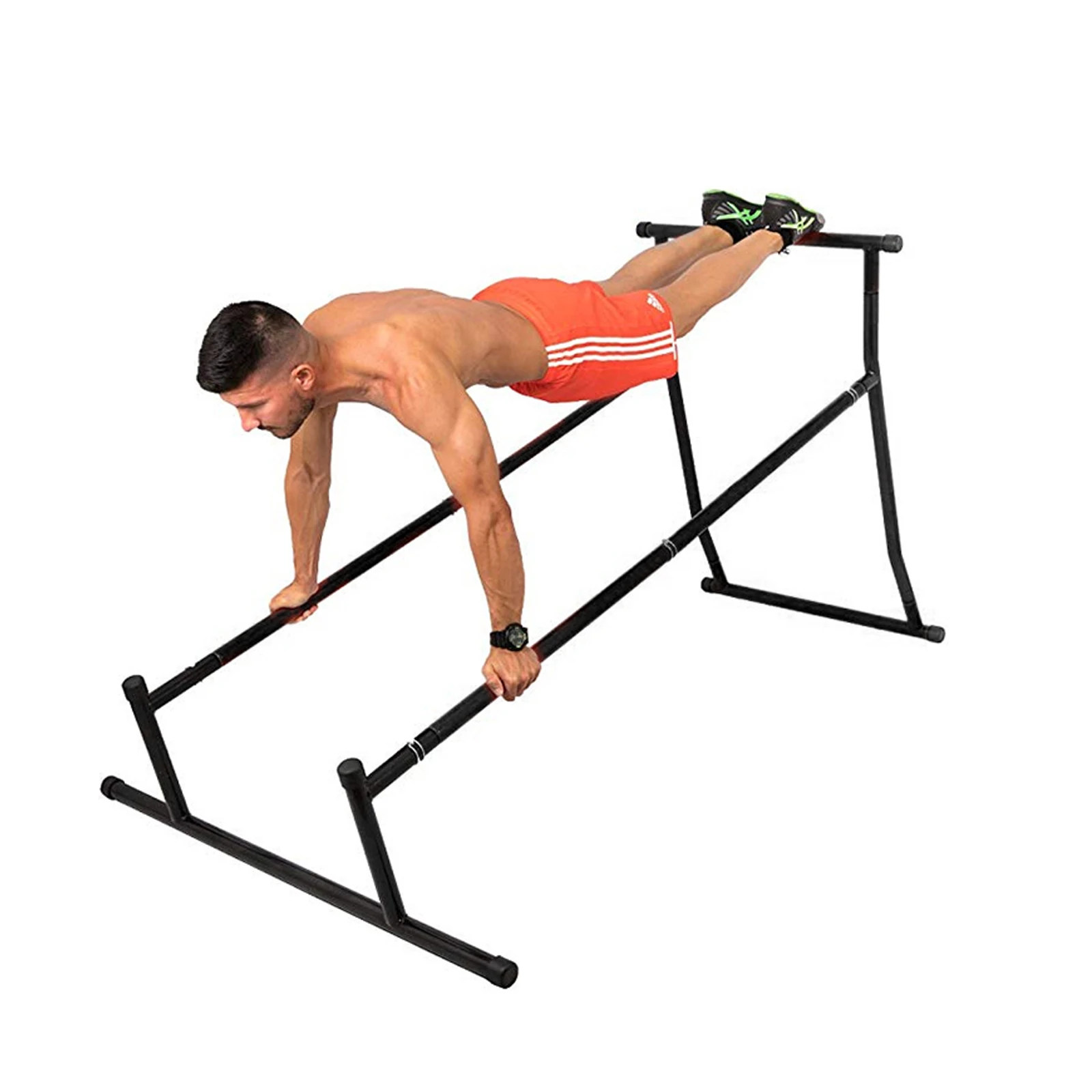 home gym fitness metal push up bar dip station dip stand bar and pull up bar single piece