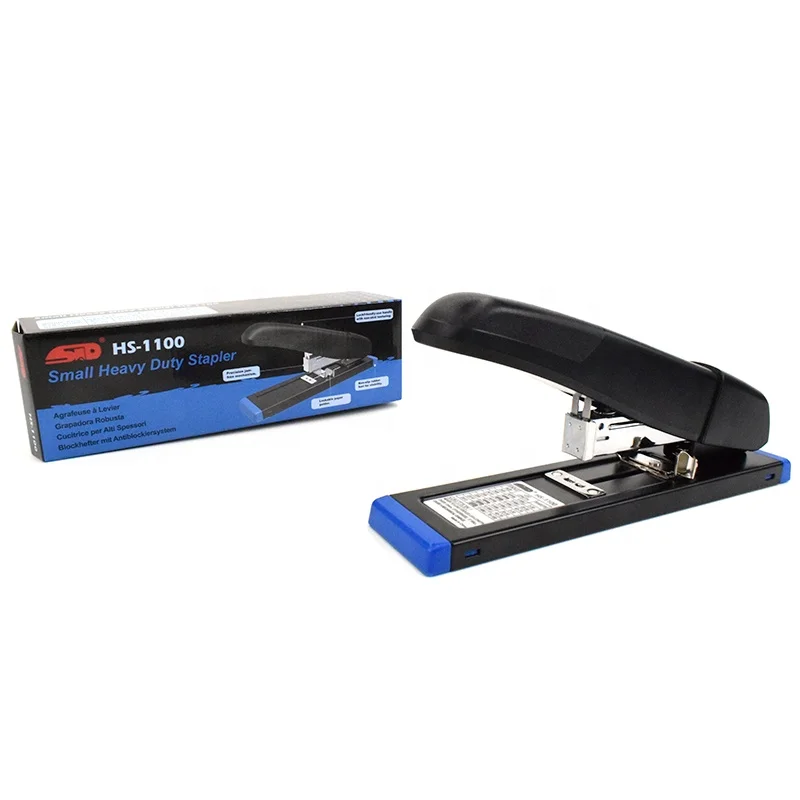 HS-1100 Office Stapler 100 Sheet Capacity Stapler No.24/6,24/8,26/8,23/6,23/8,23/10,23/13 Staples Small Heavy Duty Stapler