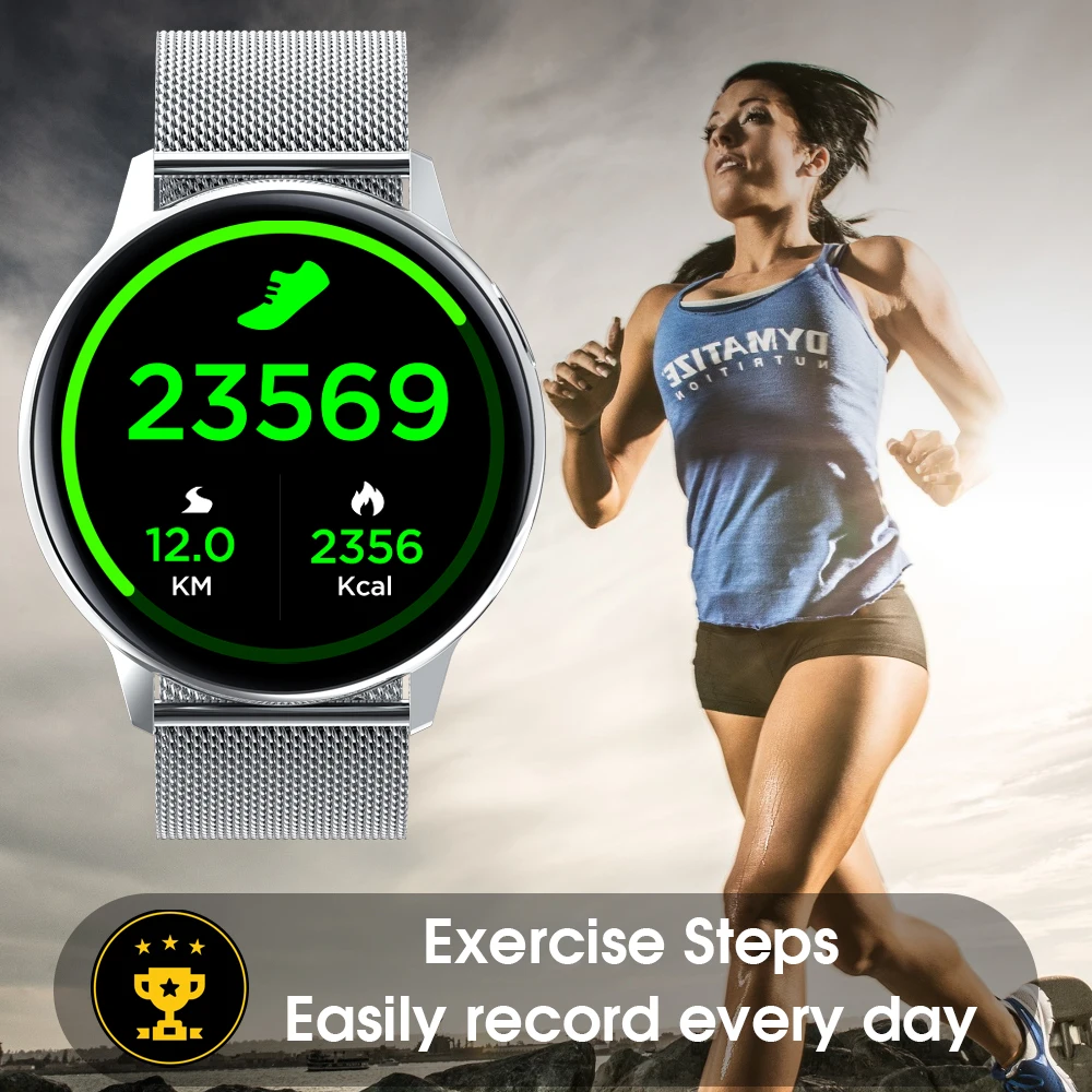 
Touch Screen Smart Watch 1.28 inch IP68 ECG SmartWatch Sports Blood Pressure Oxygen Relojes BT 4.0 Smart Watch 