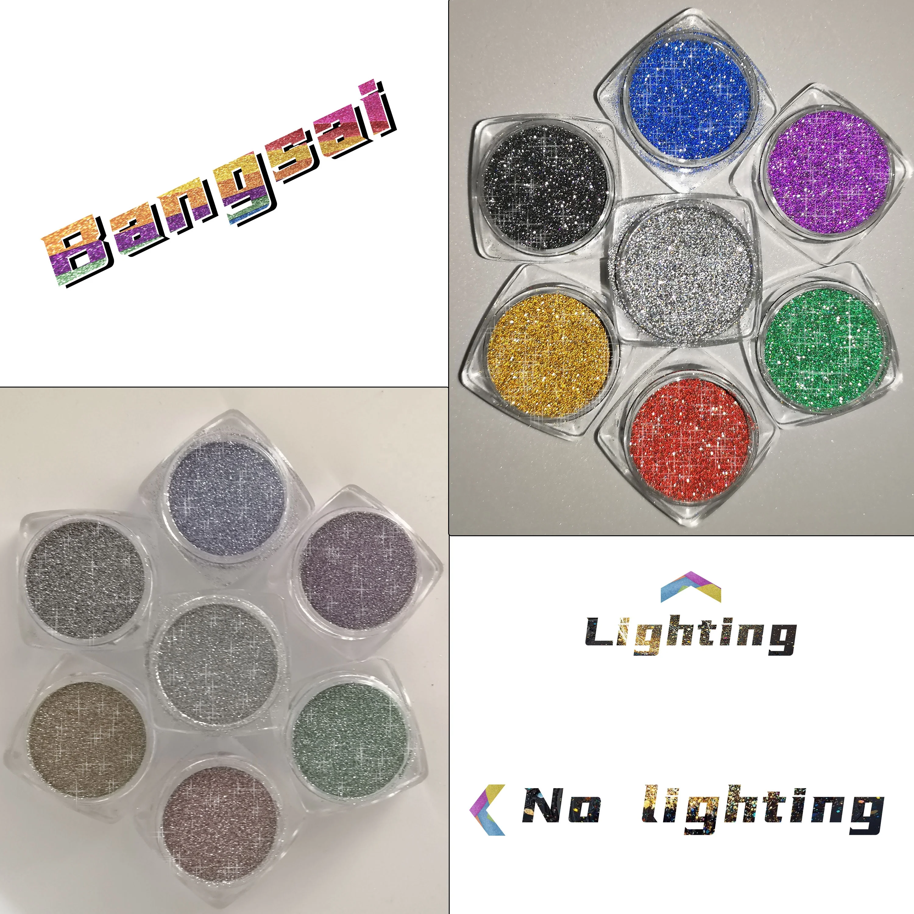 Super Bright Wholesale Glitter Crystal Sparkling Nail Arts Laser Mirror Reflective Dust Fine Nail Diamond Powder