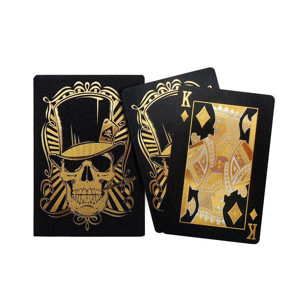 SFT Personalized New Graffiti Pattern Mini Metal Sublimation Black Playing Cards
