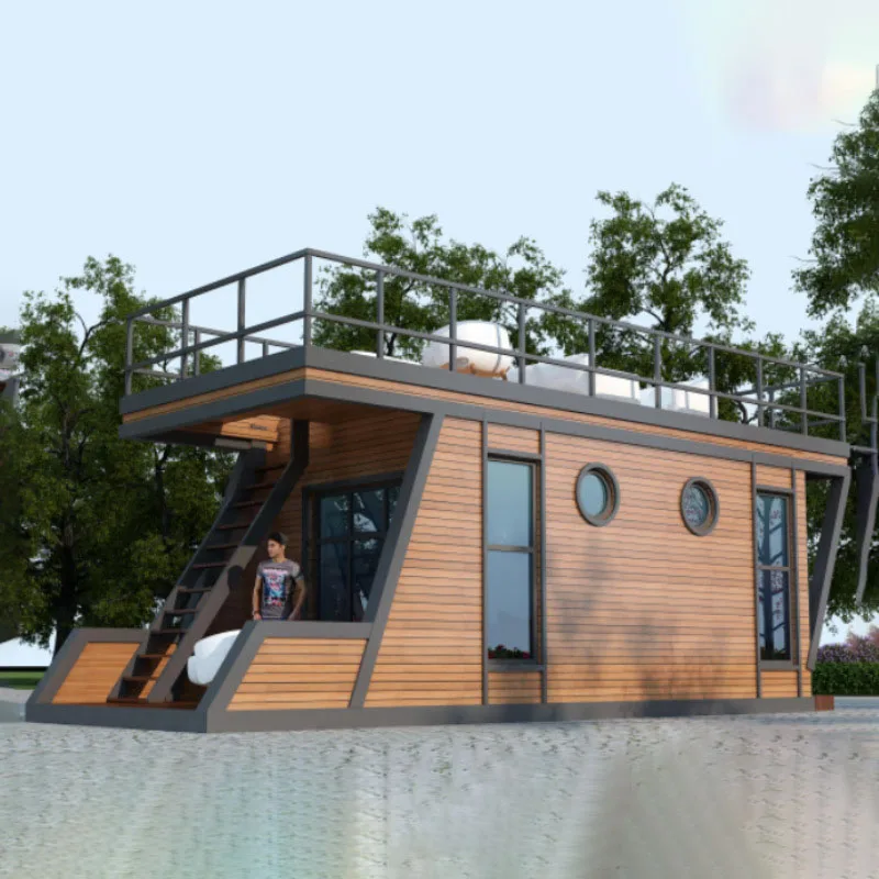 Настраиваемый стиль и размер дом лодка яхта Роскошный Алюминиевый понтон Houseboat для продажи
