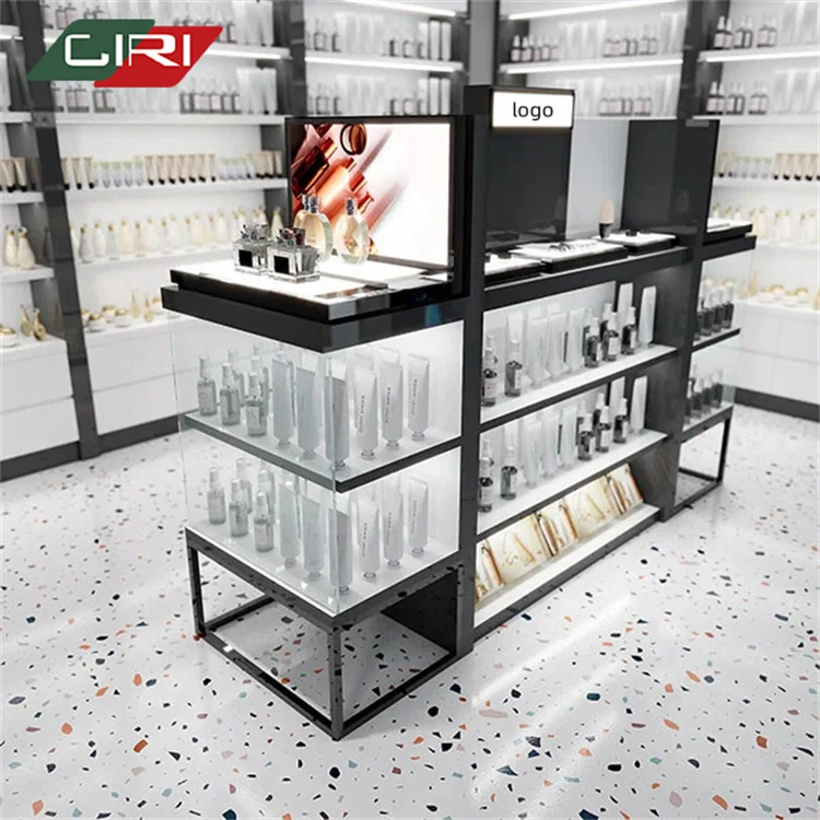 CIRl Get free samples Beauty salon cosmetic display stand cabinet paint simple modern special-shaped cosmetic furniture