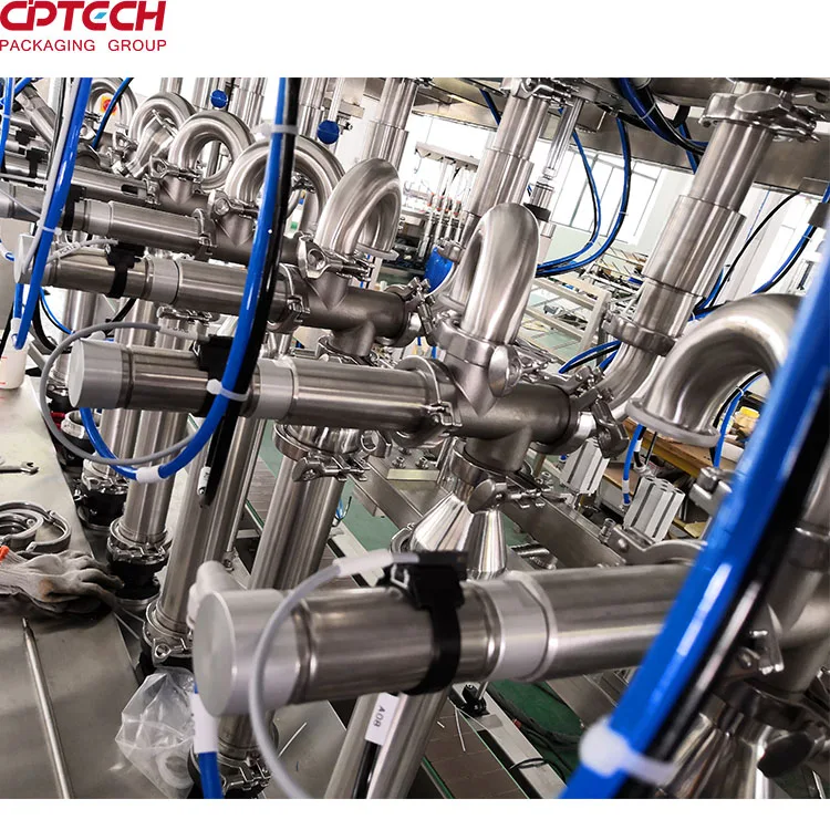 Automatic Liquid Detergent Liquid Soap Production Line 6/8/10/12/14 heads High Speed Filling Machine