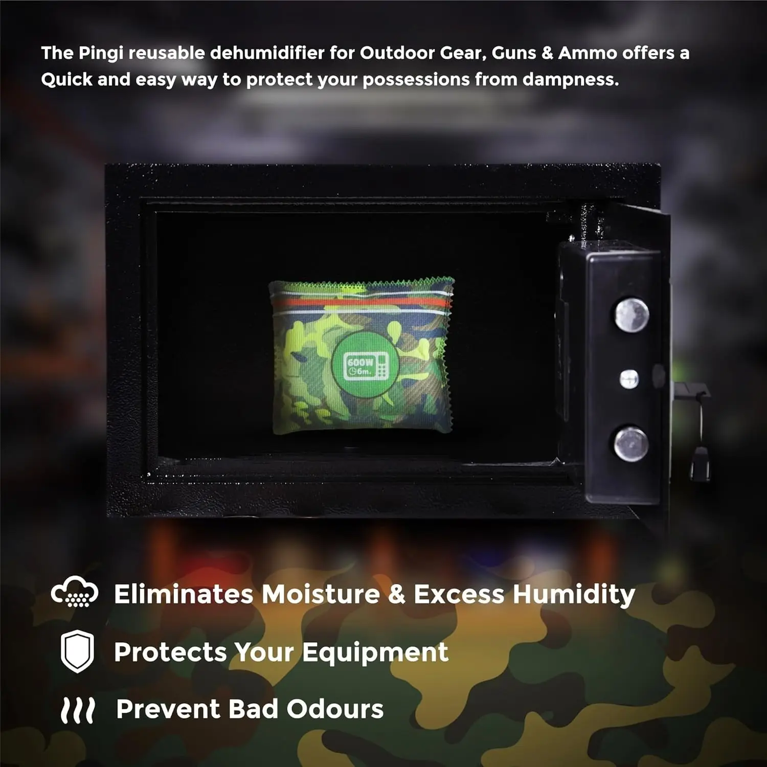 Safe Silica gel Dehumidifier Camouflage Rechargeable Desiccant Dehumidifier Bags Reusable Absorbs Moisture Humidity for car