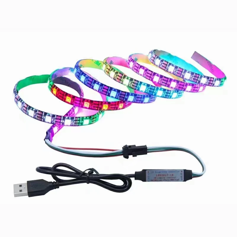 LED pixel light ip30 ip65 ip67 12v rgb digital led strip type GS8208 ws2815 led tape light