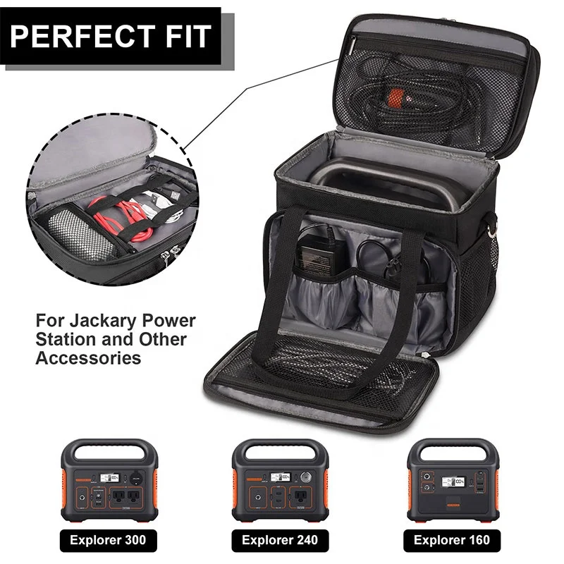 Mergeboon custom outdoor carrying bags for power station 300w portable power bank station