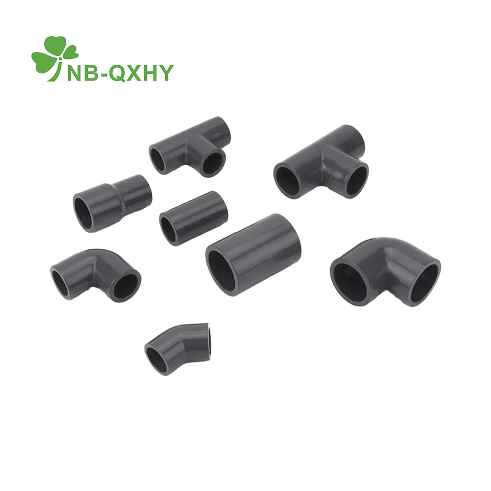 Factory Direct PVC Pipe Fittings High Pressure ASTM Standard Elbow Tee Cross Coupling Bushing Sch80 UPVC Fitting