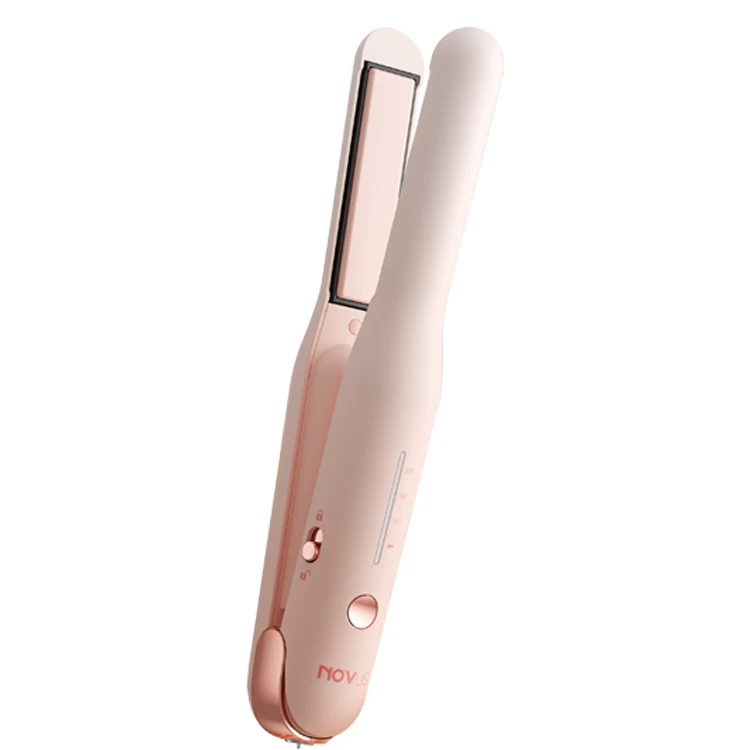 Different Styles 3.7v 40w Essential Oil Hair Care Ceramic Plate Flat Iron Cordless Mini Hair Crimper