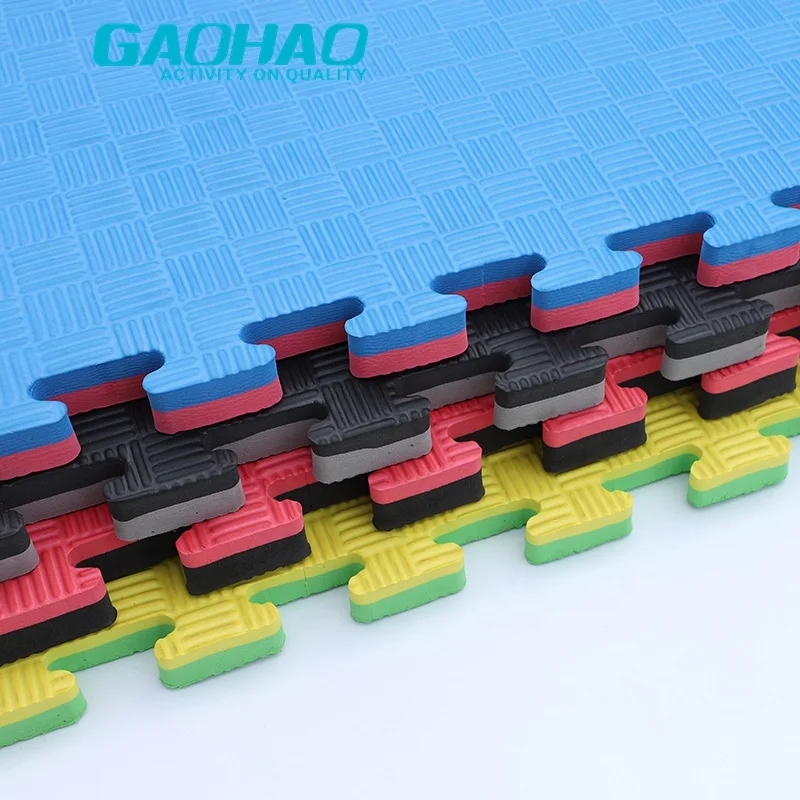 Wholesale 100x100CM Eva Foam Martial Arts Judo BJJ Jiu Jitsu Karate Taekwondo Mat Jigsaw Puzzle Tatami Floor Mats