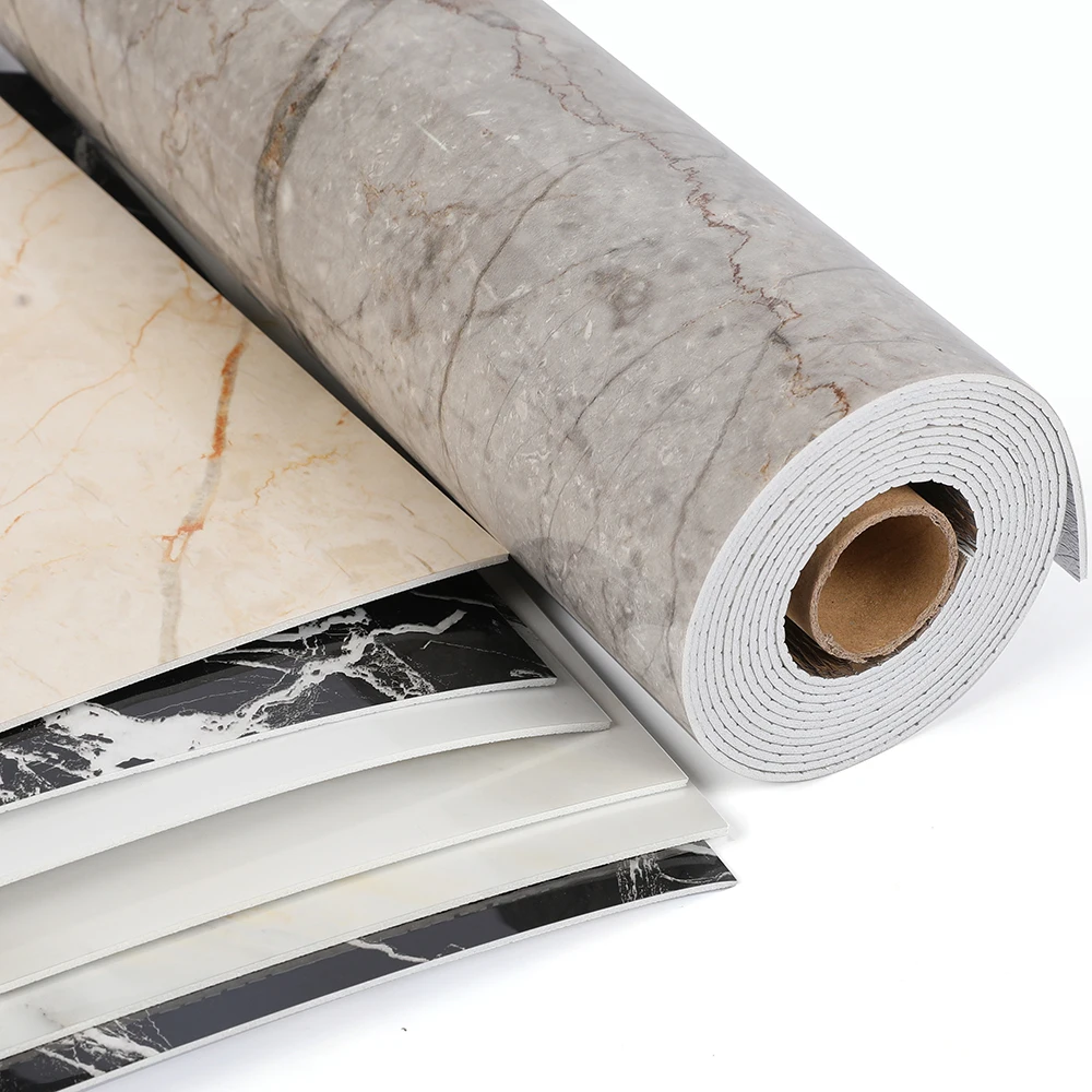 Modem Style Marble designs Interior Decorative Self Adhesive PVC Membrane Foil for PVC Panel