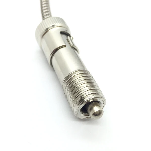 M12 Spring type rtd pt100 temperature sensor Spring Temperature sensor Shielding Cable 5M pt100 sensor