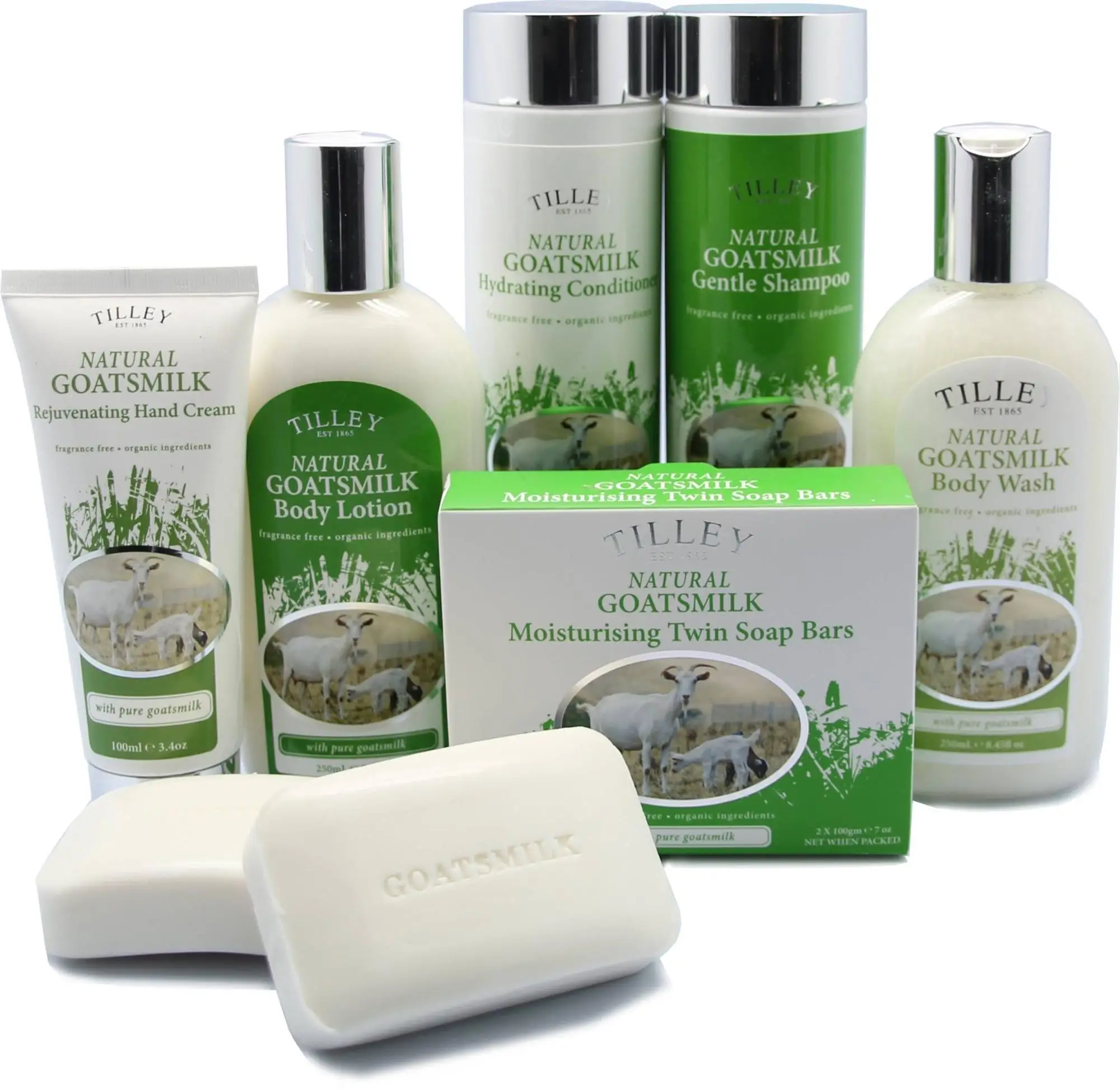 TILLEY - Goats Milk Shampoo - Shower Gel -  250mL - Natural Goats Milk Range