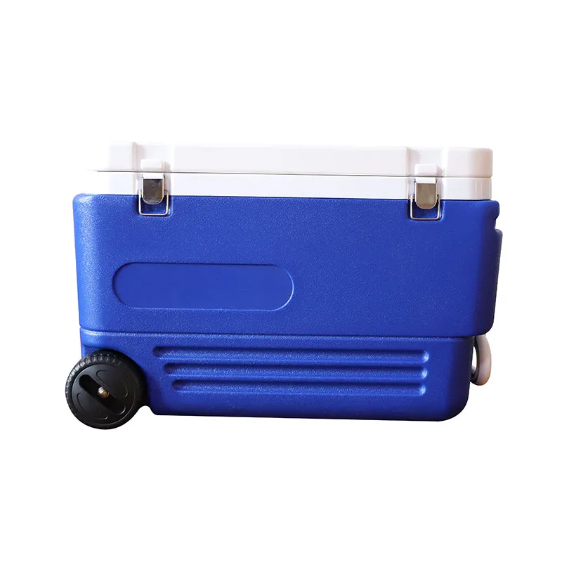 New 65L Solar Energy Ice Chest Cooler Box Coolers Portable Outdoor Electric Cooler Box with Wheel