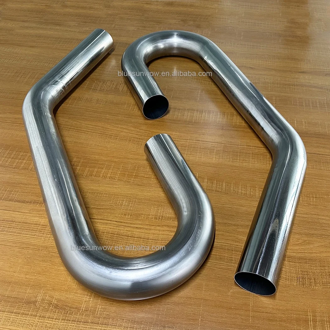 Custom Mirror Polishing Aluminum Bending For Racing Car Exhaust Mandrel Bends Copper Tapping Stainless Steel Pipe