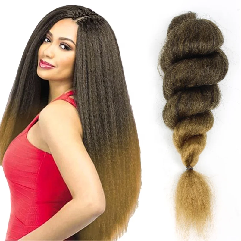 the best crochet hair quality kinky straight vixen synthetic like human hair for crochet 26inch 65g/pcs crochet hair barrettes