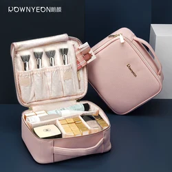 Rownyeon роскошный индивидуальный логотип, пустой простой розовый Косметический Чехол, сумка для хранения косметики
