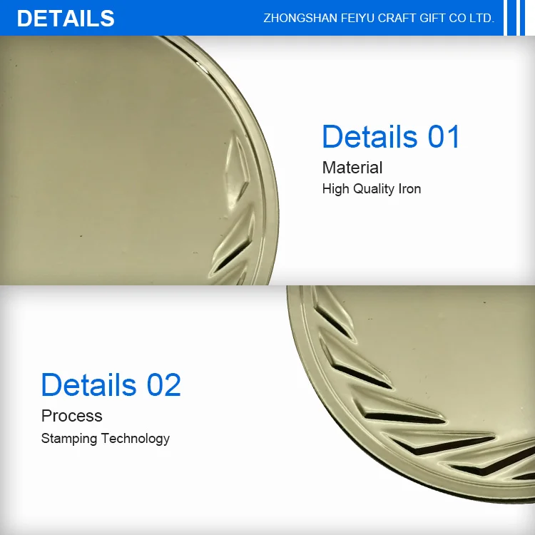 
Gold Sublimation Graduation Medal For Souvenir Gift 