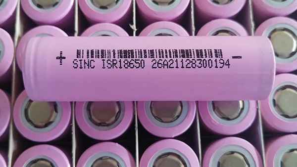 Sinc Power cylindrical NMC ISR 18650 battery 2500mah lithium ion battery cells electric bike