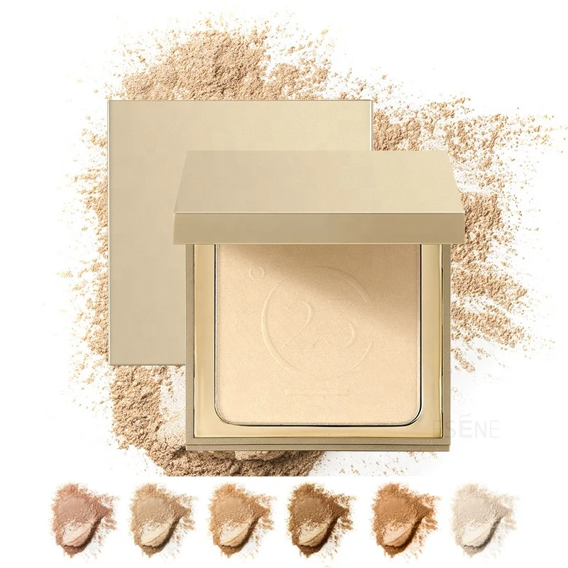 Esene  F-P12 wholesale delicate waterproof matte high pigment pressed setting powder foundation face makeup for dark skin