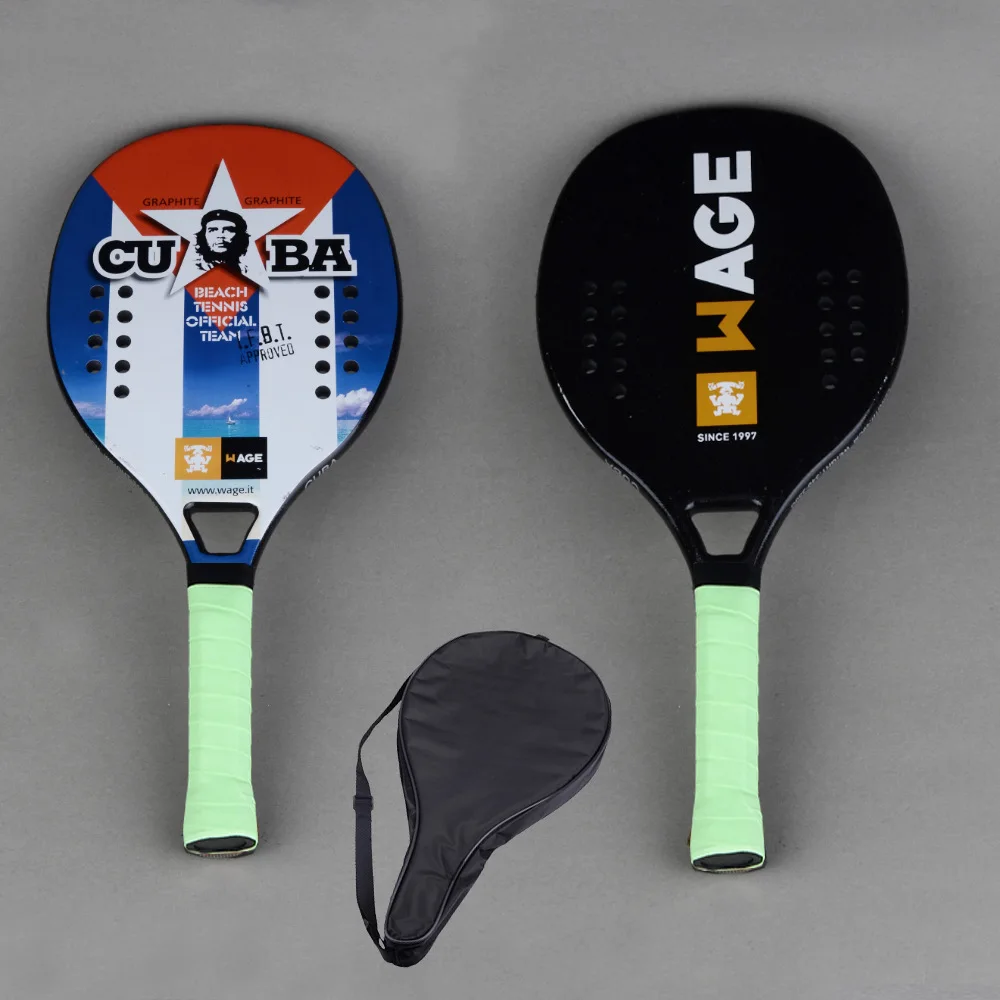 Outdoor garden family party double-faced tennis racket carbon quicksand beach tennis rackets
