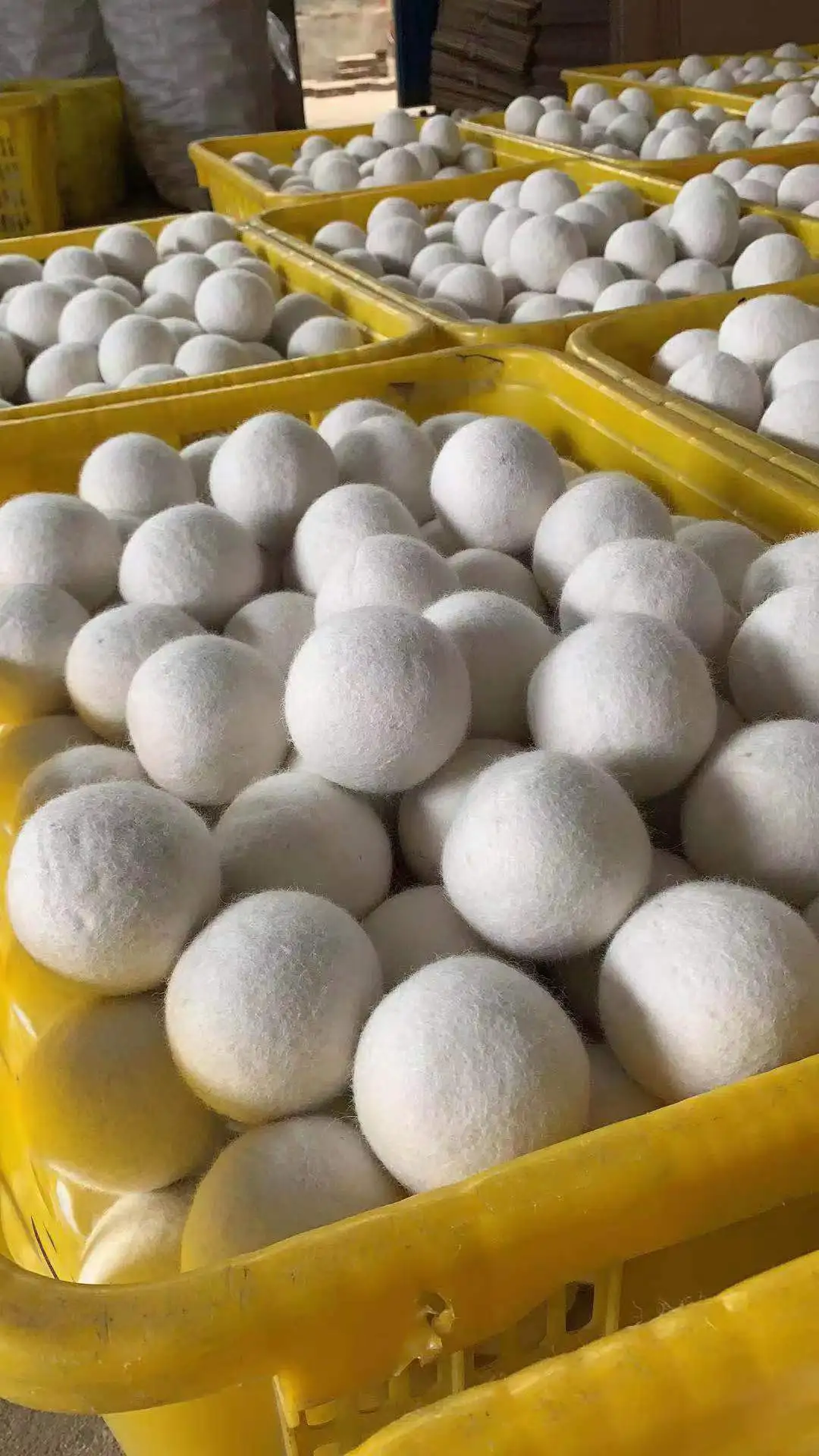 Customized Organic New Zealand Reusable Natural Fabric Softener Healthy Felt Laundry Wool Dryer Balls