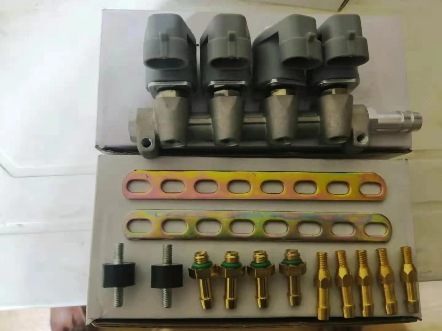 Peru popular model 2-Ohm 4-Cylinder IG1 Type rails 4cylinder sequential lpg gpl glp de gas Injector