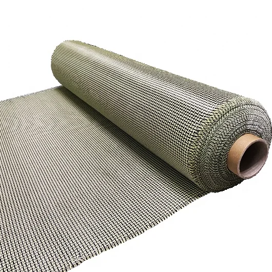 Гибридная ткань из углеродного волокна и арамидного волокна 185 г/м2 1 м x 100 м/рулон