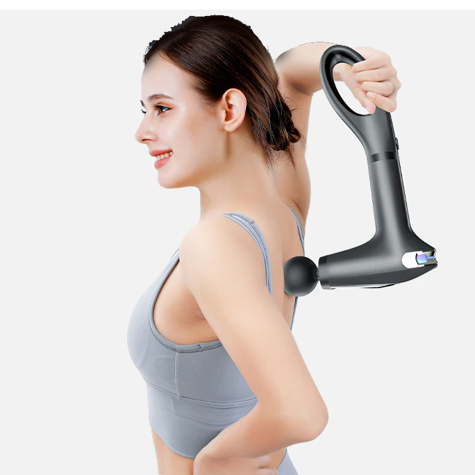 New Hand Size Gift Set Muscle Vibration New Bluetooth 24v Cordless Tissu Fascia Mini Body Massage Machine Massage Gun Lcd