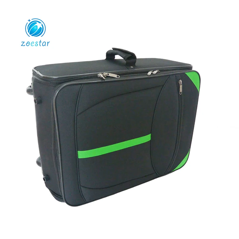 Business Style Lightweight Folding Travel Luggage Trolley Bag EVA/PC/Polyester with Caster Wheel and Lock BSCI Certified