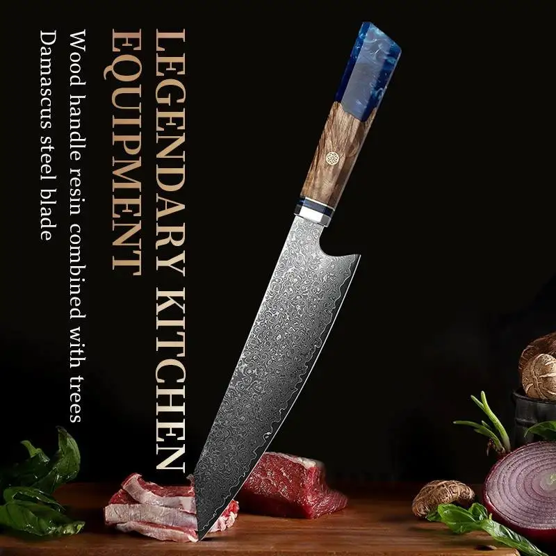 Custom amazon hot selling 2023 New Arrival Products 8 Inch Oem Knives Vg10 Handmade Japanese Damascus Kitchen Cook Knife