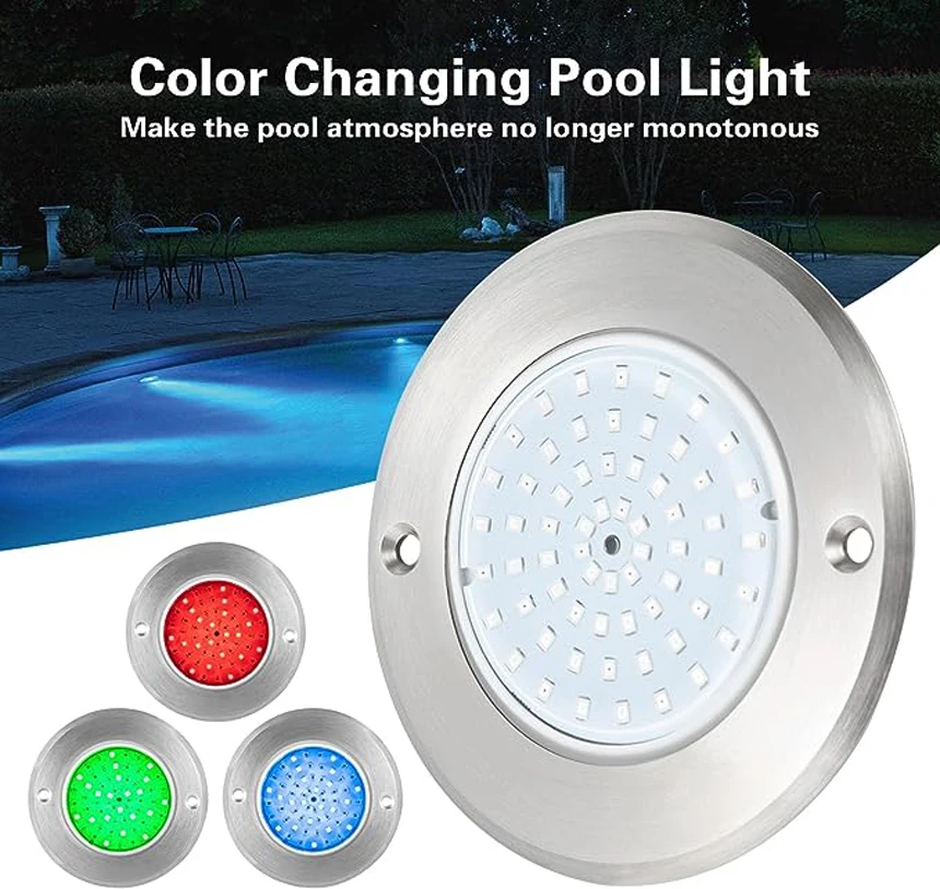 Ip68 Waterproof Light Underwater 25W Smd2835 Led Pool Light Ultra Thin Resin Filled Led Underwater Swimming Pool Lights