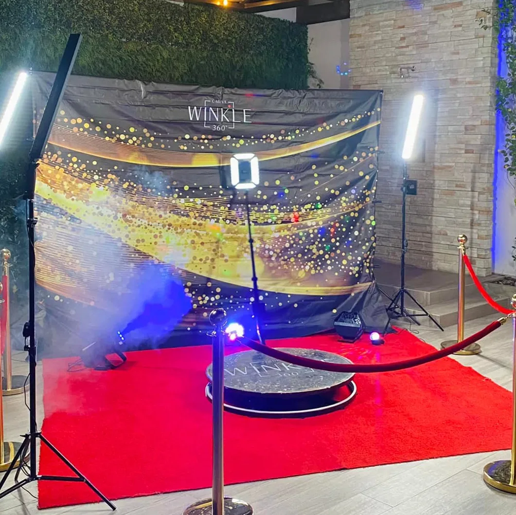 Portable selfie 360 spinner degree platform business photobooth camera video booth 360 photo booth machine