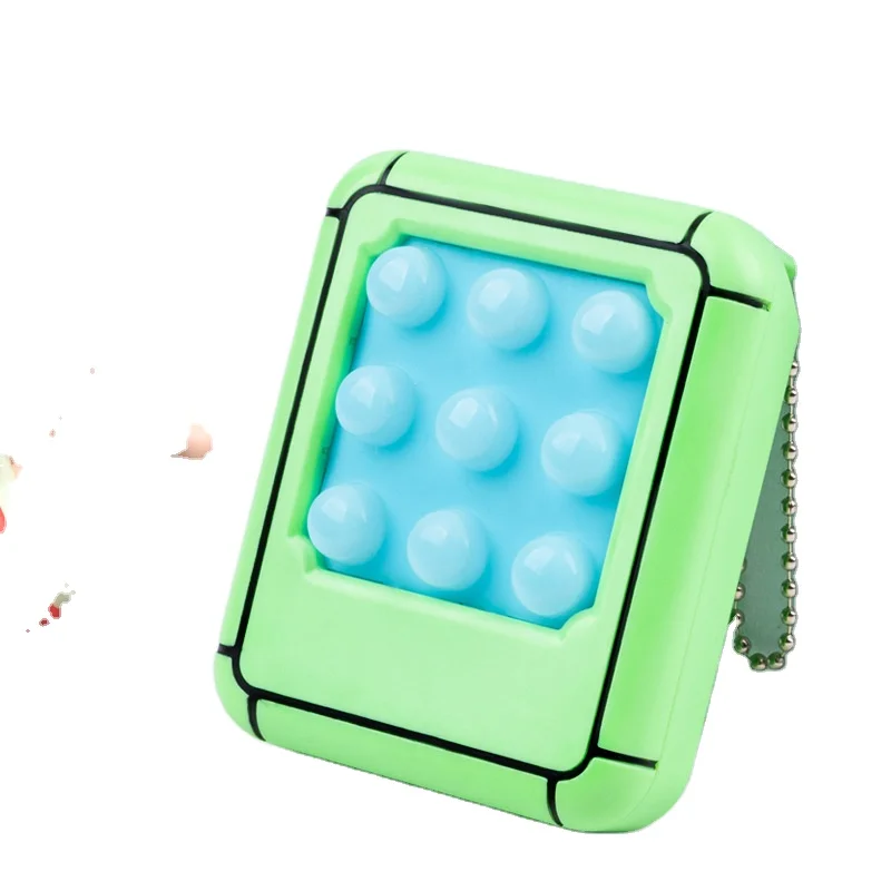 Colorful pop finger Fidget Toys Professional Finger Fidget Stress Relief Rings Props Training Relieves gamepad Toy