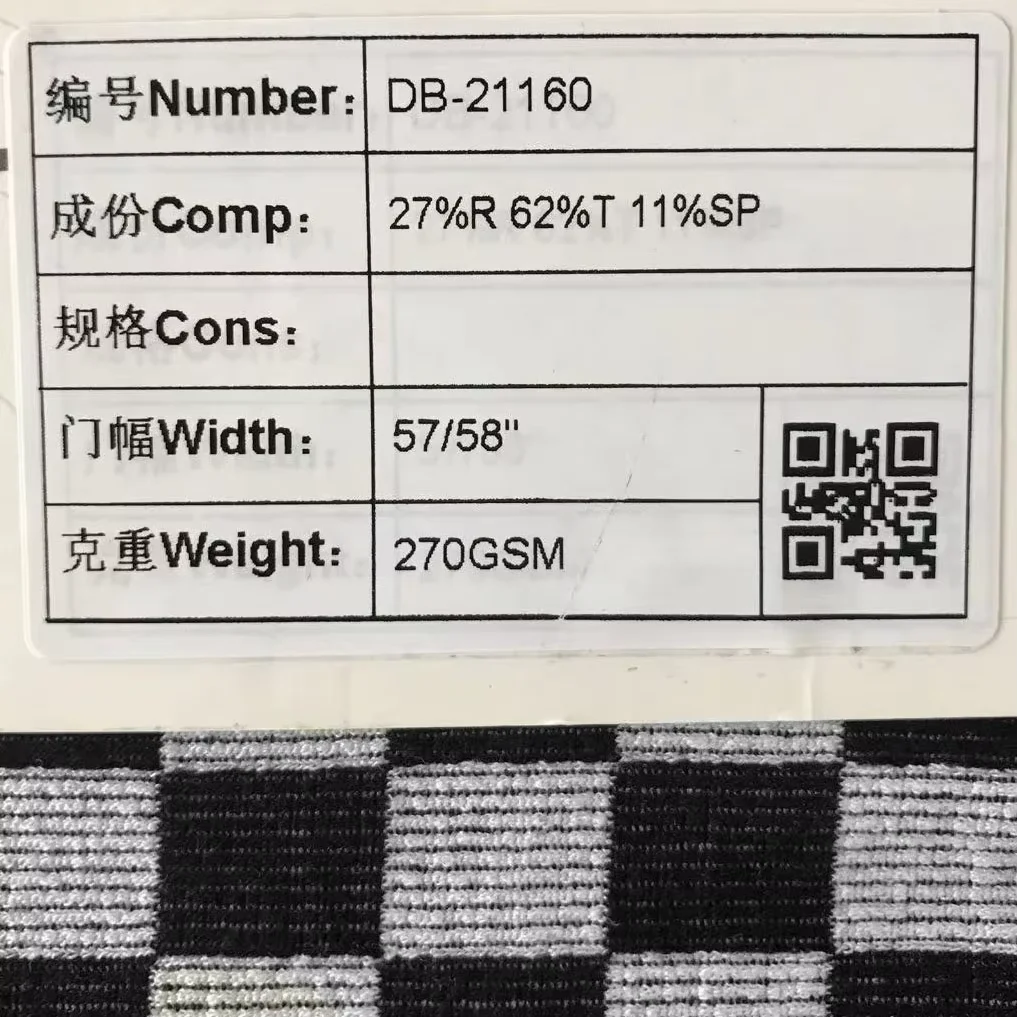 Cheap Knitted Yarn Dyed Jacquard NTR Spandex Polyester Rayon Stretch Plaid Check Roma Fabric For Clothing