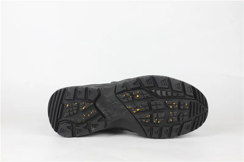 2023 Lightweight Waterproof Tactical Nubuck Boots Hiking Shoes  Black Combat Boots for Men