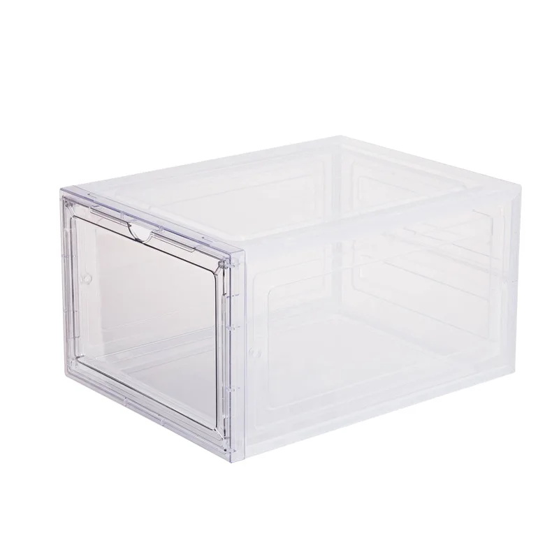 Factory Price Transparent Plastic Storage Shoe Box Container Easy To Assemble Clear Shoe Box