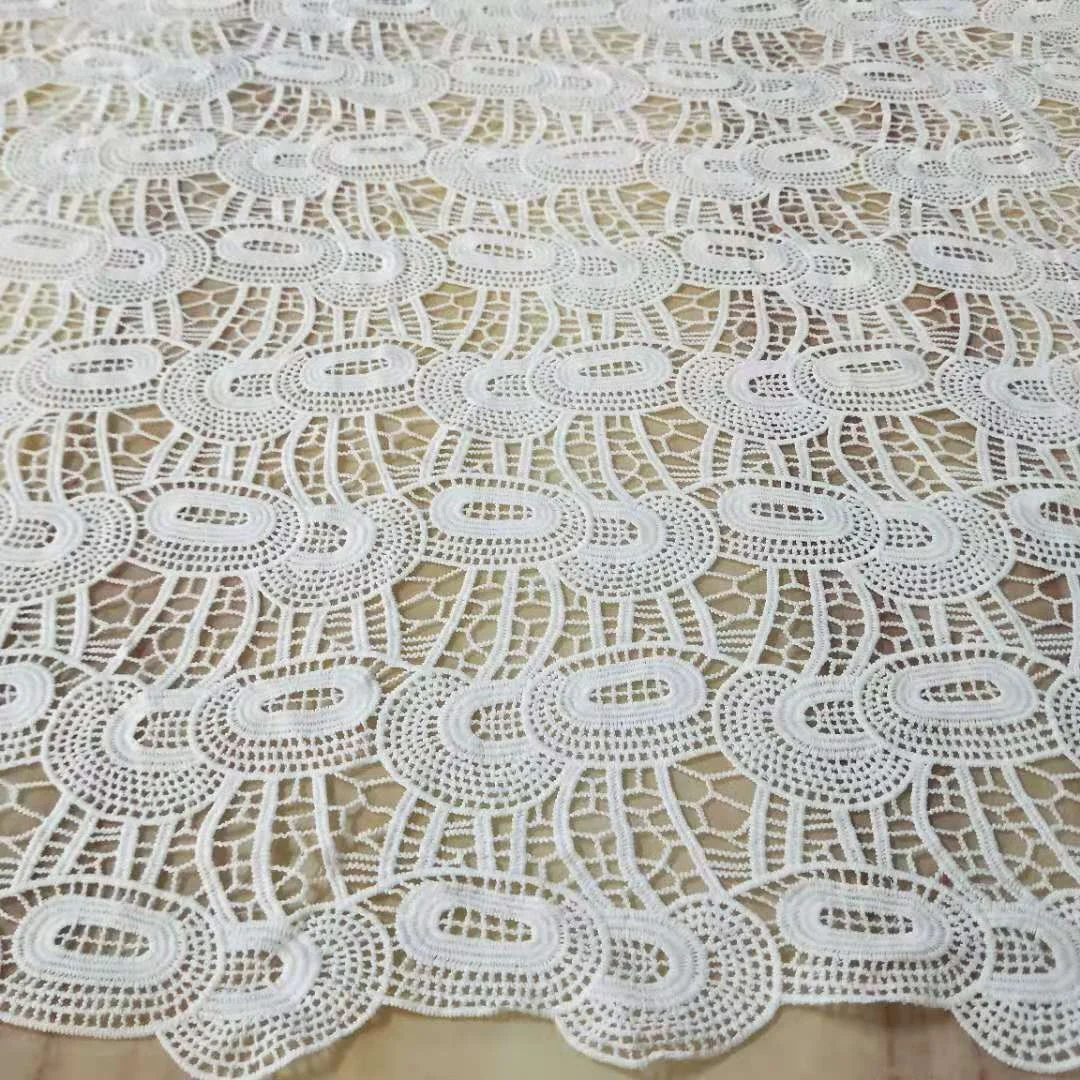 Water Soluble Embroidery Milk Silk Wedding Dress Clothing Skirt Fabric Lace Embroidery