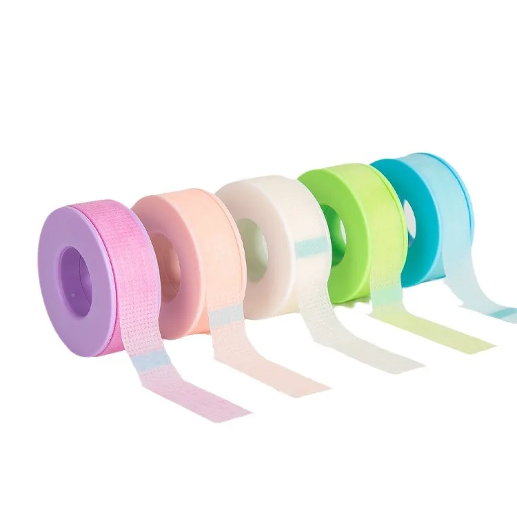 Breathable Micropore Fabric Tape Silicone Gel Adhesive Sensitive Lash Tape For Eyelash Extensions