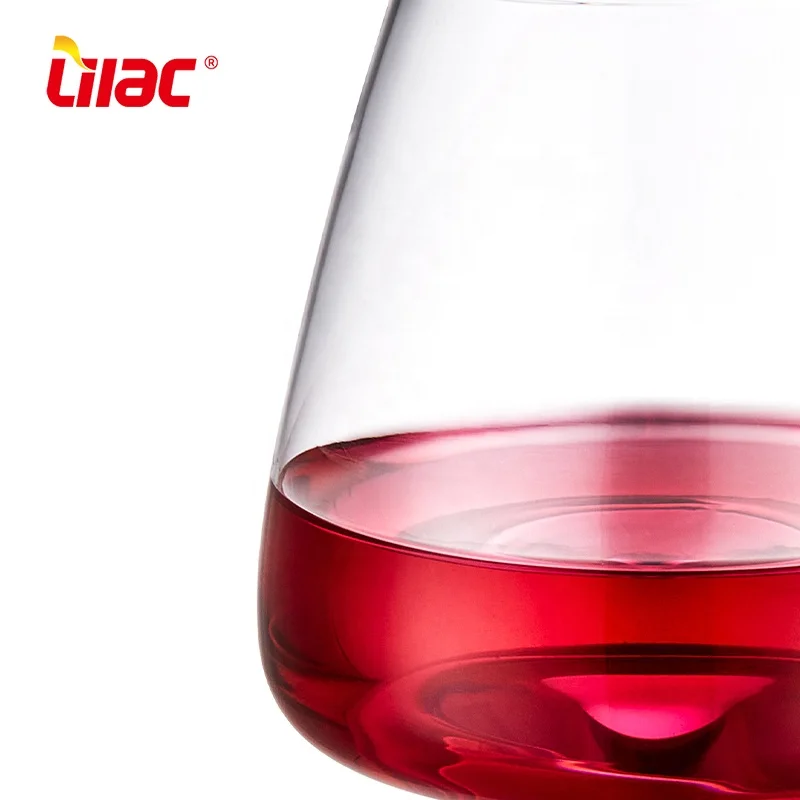 Lilac BSCI SGS LFGB 560ml wholesale long stem goblet glass crystal white red wine glasses for wedding