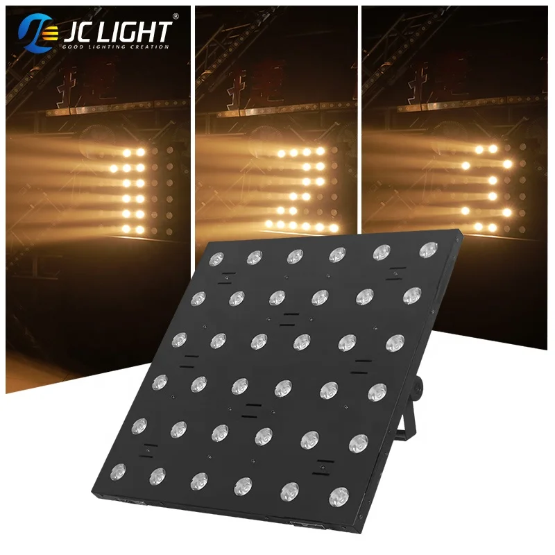 36*3w Warm White Led Matrix Light With Background Leds Golden New Technology Stage Lighting
