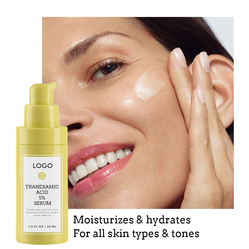 Wholesale Organic Tranexamic Acid 5% Whitening Uneven Skin Tone Alpha Arbutin Discoloration Correcting Skincare Serum For Face