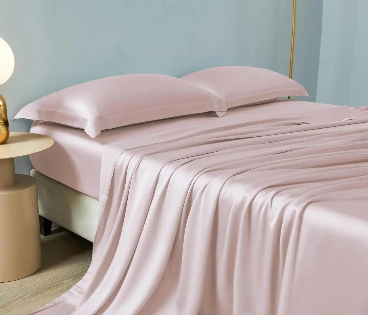 Hot sale bedsheets wholesale lyocell fabric bed fitted sheet breathable bed sheet