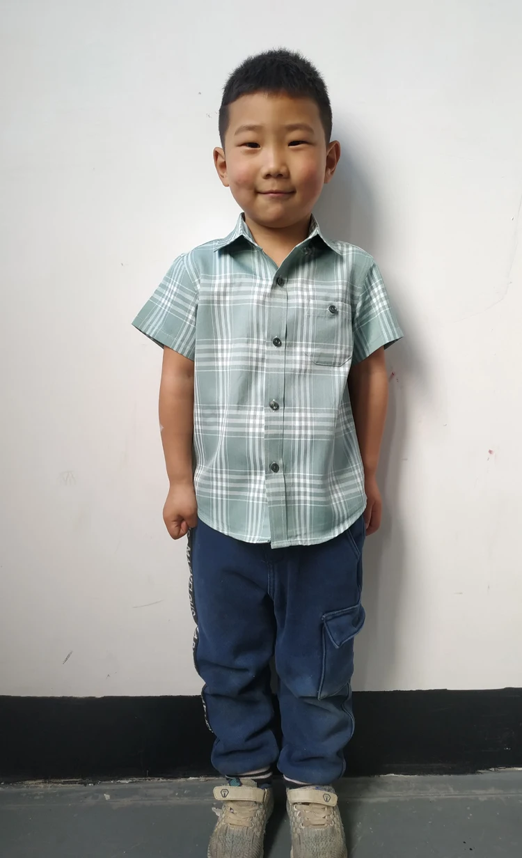 
Boys children checks shirts fashion design short sleeve checks shirts kids 