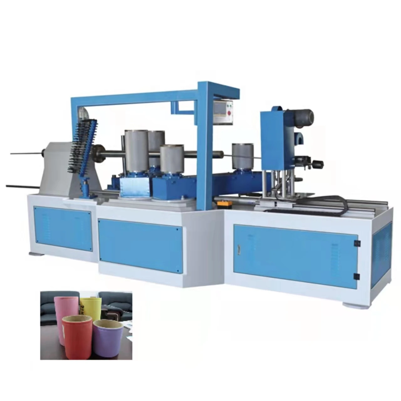 ChuangFeng PLC controller Mid. Size Spiral  Paper Tube Core Making Winding Forming Machine
