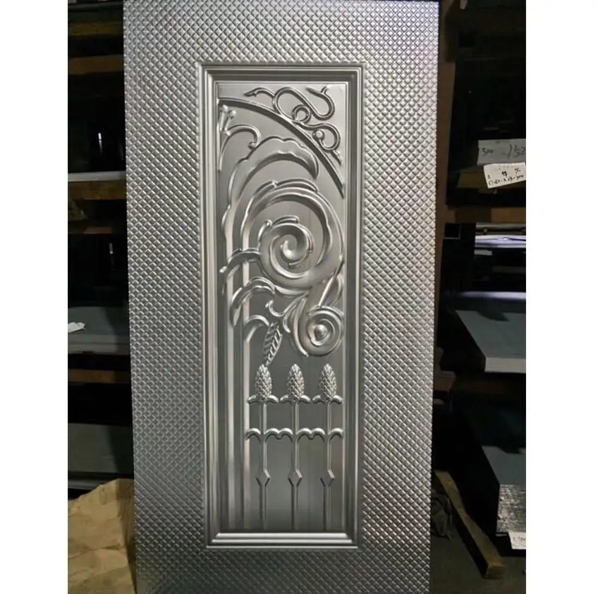 Apartment Security Laminated Primer Panel Steel Metal Cold Rolled Embossed Galvanized Steel Door Skin Sheet