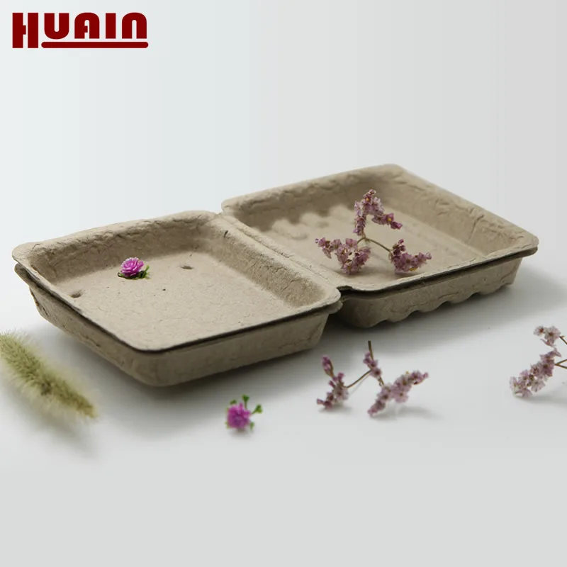 
Recycled eco friendly custom molded paper pulp soap packaging box 