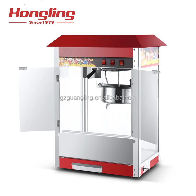  HL-08C kitchen snack equipment roof design commercial cinema electric popcorn machine with