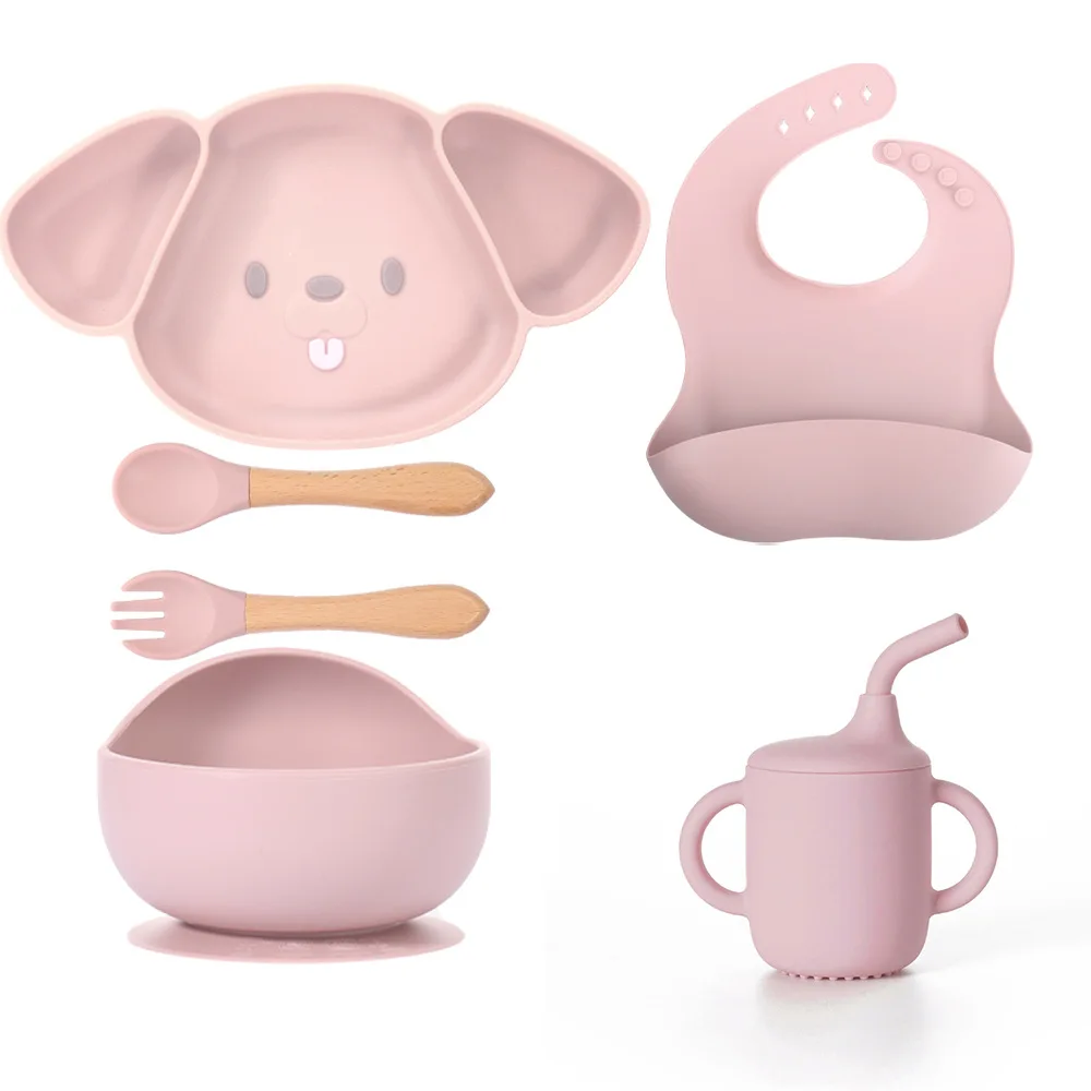 Mess Proof Baby Bib Silicone Cup With logo Plate